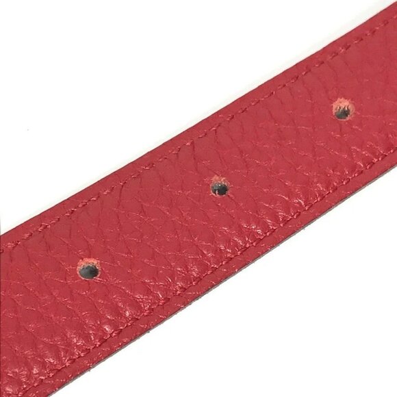 HERMES H Belt H Belt Constance Belt for bottoms belt Leather Red x Black/Gold - Picture 9 of 15